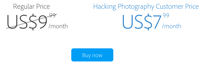 creative cloud, creative cloud discount, adobe creative cloud, hacking photography